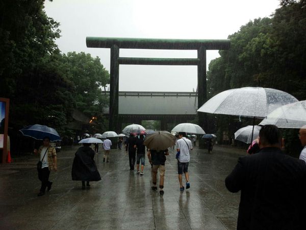 平成２９年８月１５日終戦の日、終戦の日、靖國神社にて戦没者礼拝