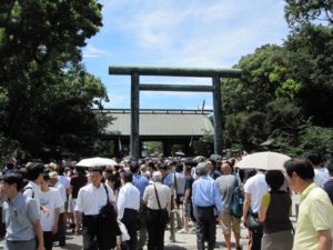 平成26年8月15日終戦の日、靖國神社にて戦没者礼拝