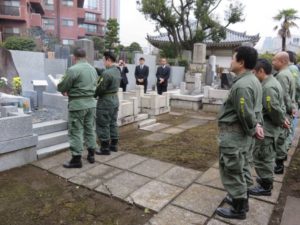 平成２７年２月２６日二十二士の墓、墓参[麻布十番・賢崇寺]