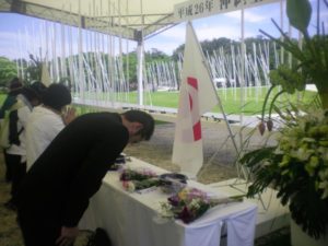 平成２６年６月２３日慰霊の日・沖縄全戦没者追悼式参列