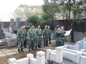 平成２６年２月２６日二十二士の墓、墓参[麻布十番・賢崇寺]