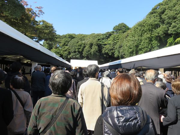平成２８年１１月４日崇仁親王殿下薨去、葬場一般拝礼