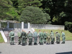 平成２８年４月２９日昭和の日、武蔵野御陵墓参・都内啓蒙活動[都内]