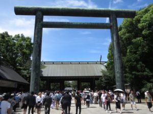 平成３０年８月１５日終戦の日、靖國神社参拝・黙祷