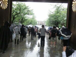 令和３年８月１５日終戦の日、靖國神社参拝・黙祷