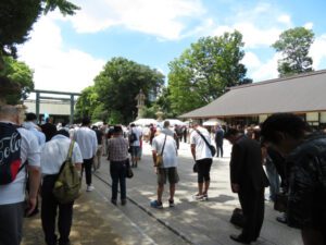 令和６年８月１５日終戦の日、靖國神社参拝・黙祷