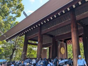 令和７年８月１５日終戦の日、靖國神社参拝・黙祷